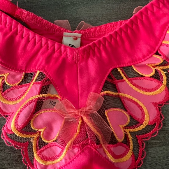 Set FOR LOVE & LEMONS Graphic Hearts Bustier Top and thong - Picture 10 of 11